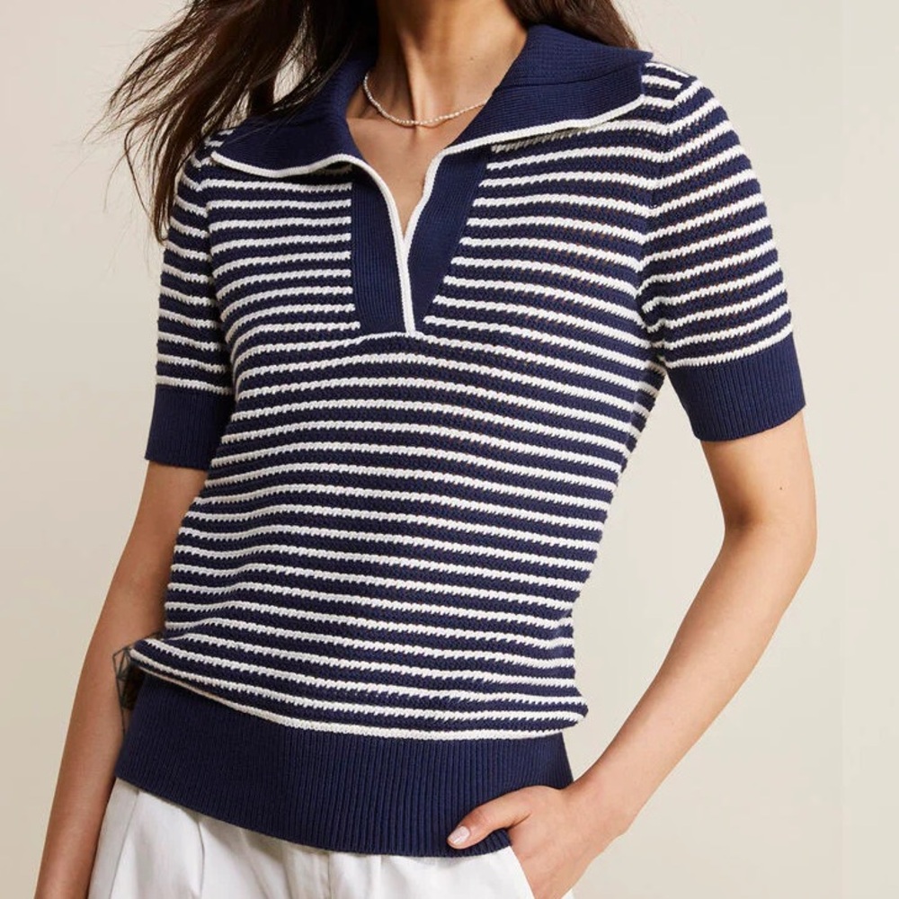 Vineyard Vines Crochet Short Sleeve Polo